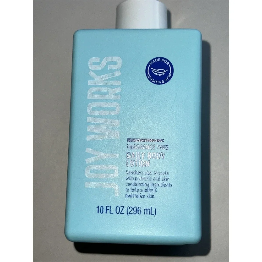 Joy‎ Works Sensitive Skin Daily Body Lotion Fragrance Free 10 Fl Oz New